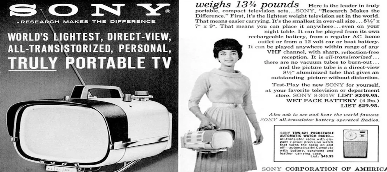 1959 Sony TV8-301, a black-and-white television