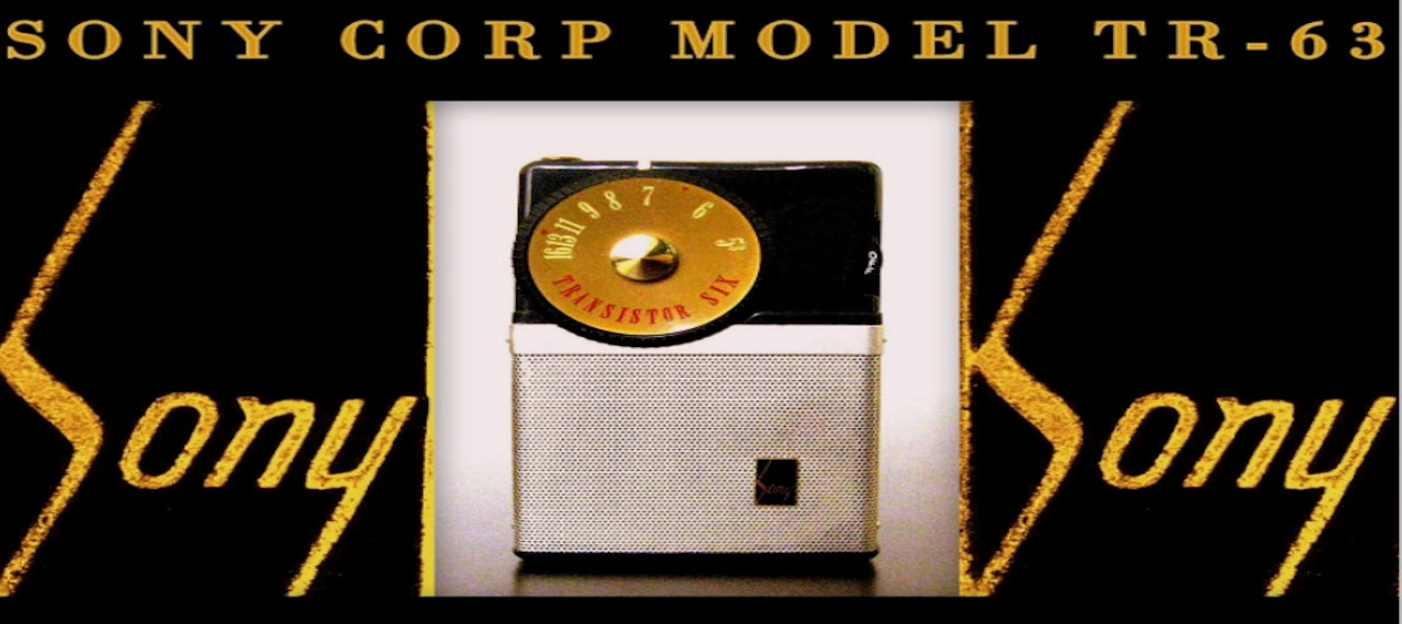 1960 the Sony TR-63, a portable transistor radio