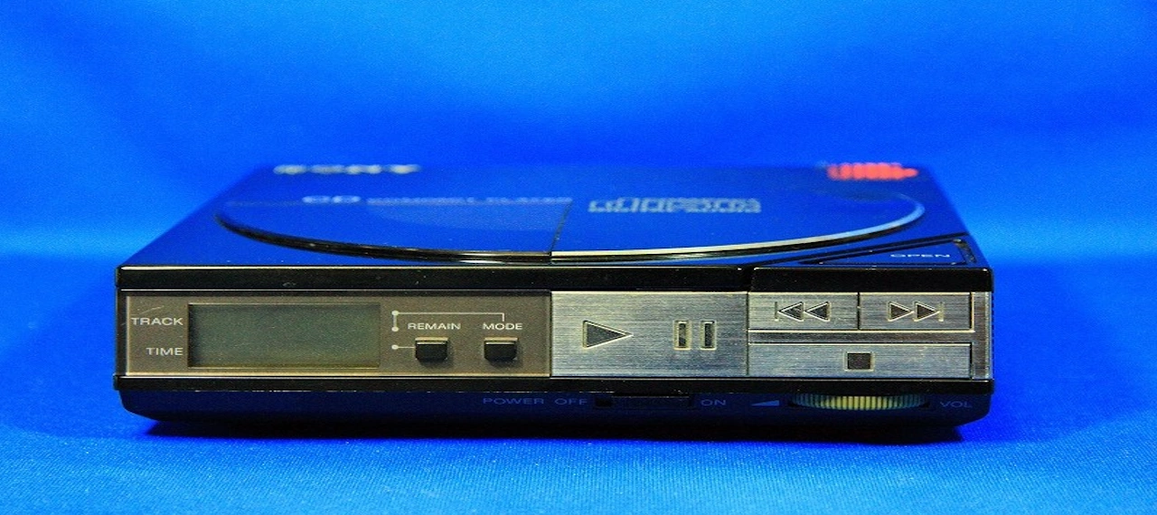 1982 Sony Discman D-50, a portable CD player